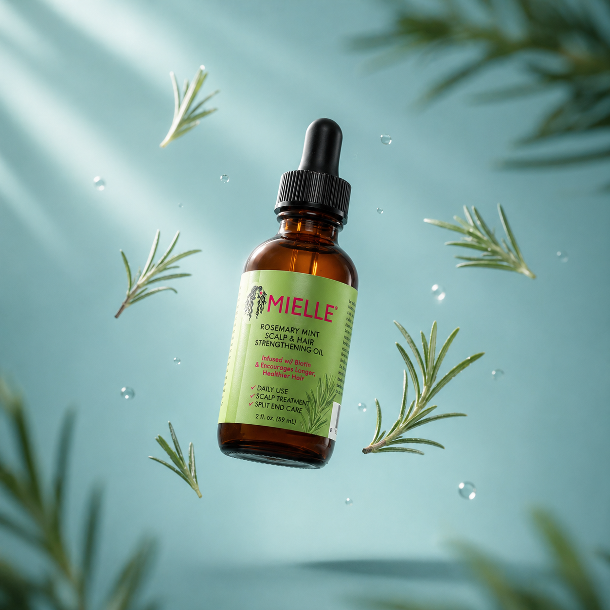Mielle Serum Capilar 2x1 - Aceite que fortalece y activa crecimiento capilar